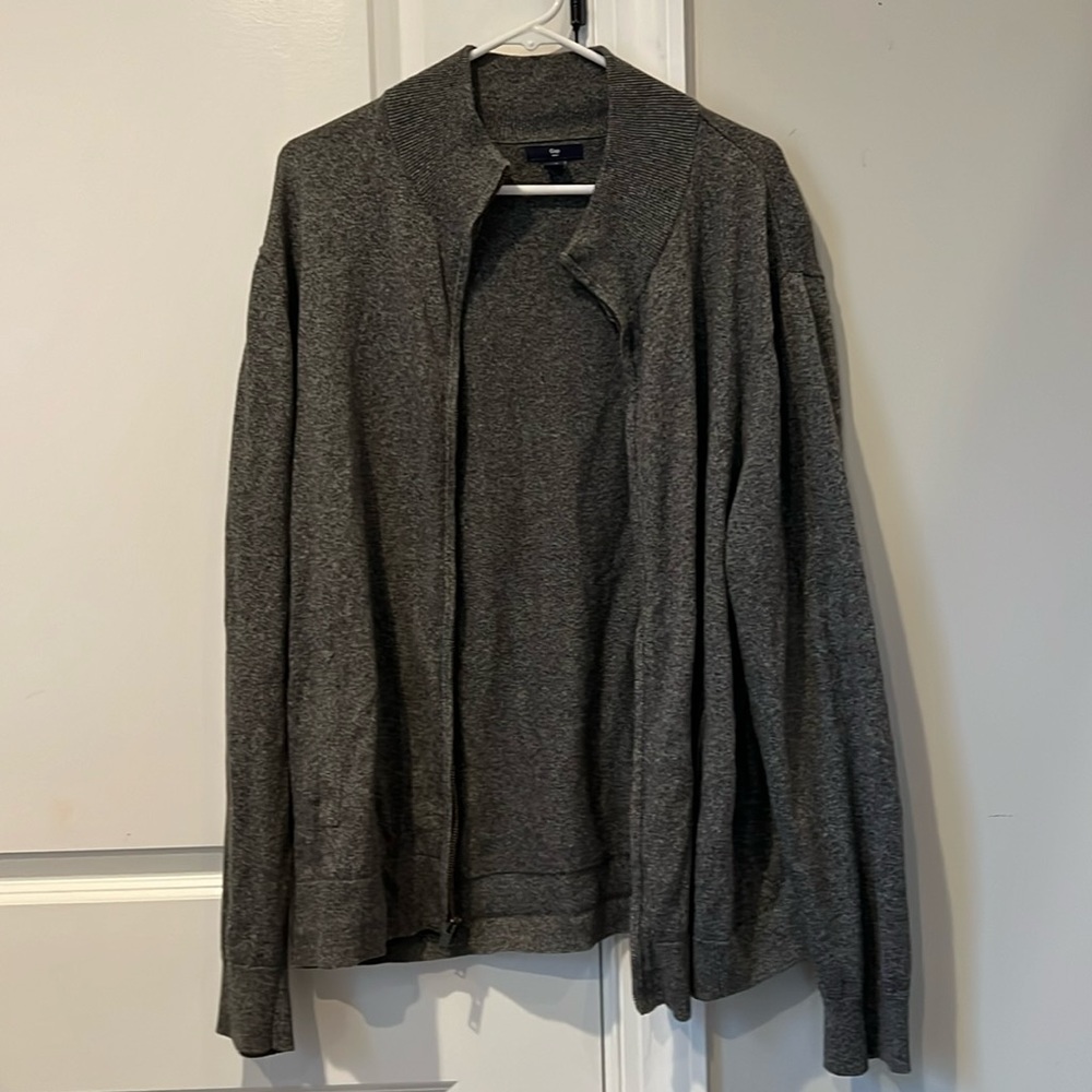 Gap Men Knit Jacket size XL in dark gray color